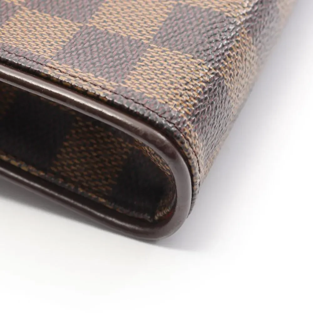 LOUIS VUITTON Brown Damier Leather Pochette Fanny Pack - Picture 8 of 9